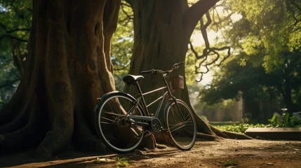 Fototapeten bicycle in the park © BogdanNikolic
