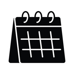 Party calendar vector design, event date, birthday calendar icon