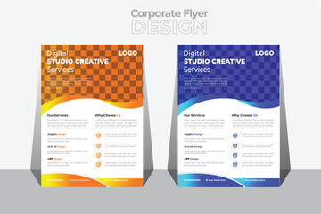 Business flyer design templat for your company.