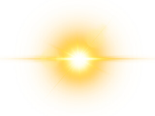 Yellow Light Effect Transparent Background Bright Light Effect - Powered by Adobe