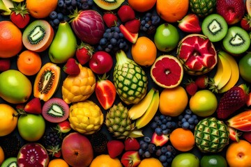 Naklejka na ściany i meble fruits and vegetables Generated with AI.
