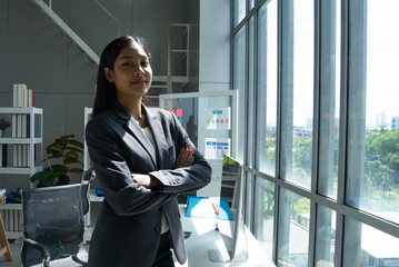 asian business people working at office