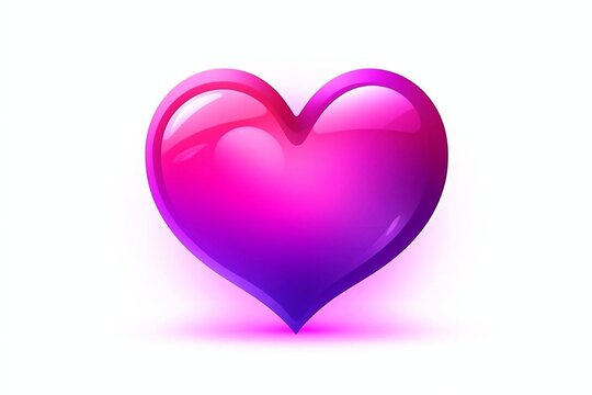 Valentine's day abstract background with heart. Emoji, chat and social network. Heart icon