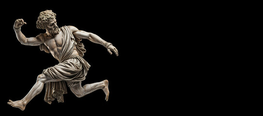 Dancing greek statue