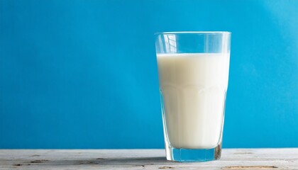 glass of milk on the table