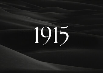Vintage 1915 birthday, Made in 1915 Limited Edition, born in 1915 birthday design. 3d rendering flip board year 1915.
