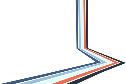 Abstract background of rainbow groovy Wavy Line design in 1970s Hippie Retro style. Vector pattern ready to use for cloth, textile, wrap and other.