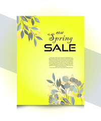 new spring sale design template