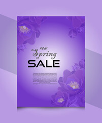 new spring sale design template