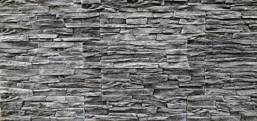 Dark Grey Stone Bricks Wall Texture