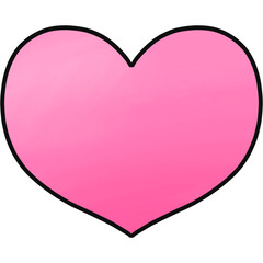 Pink Heart love cartoon