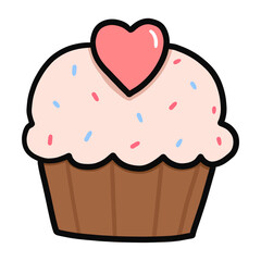 Cupcake cartoon