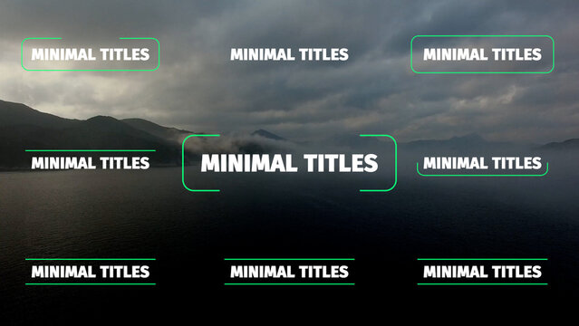 Elegant Minimal Line Titles