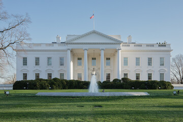 The White House, president's residence, Washington, DC, USA.