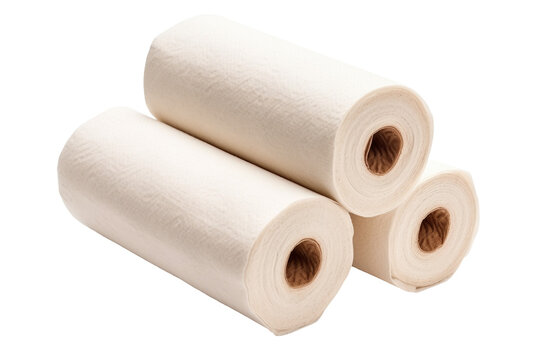 Hygienic Towel Rolls isolated on transparent background