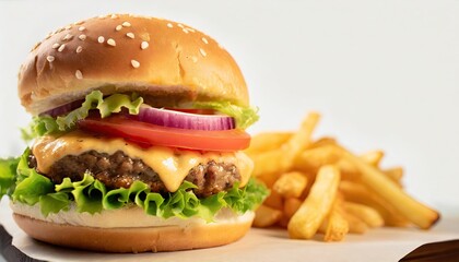 Cheeseburger Delight with Golden Fries