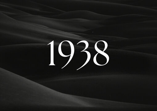 Vintage 1938 birthday, Made in 1938 Limited Edition, born in 1938 birthday design. 3d rendering flip board year 1938.