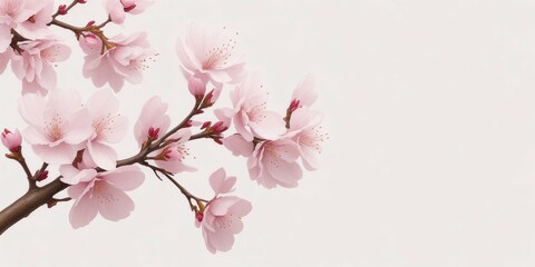 Obraz na płótnie Canvas Cherry flower background wallpaper design image.Cherry blossom ackground design.Floral background desgn.Flower wallpaper.Pink flower.White flower (1)