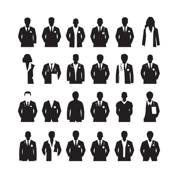 A black silhouette Doctor set
