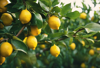 Citrus Bliss A Close Up of Juicy Lemons