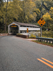 Covered Bridge on the road