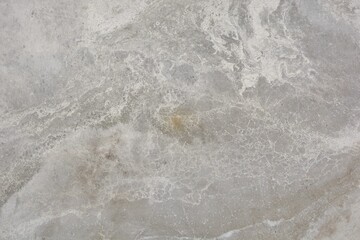 Background and texture of gray with  beige stains cement surface of walls and floor in the interior.