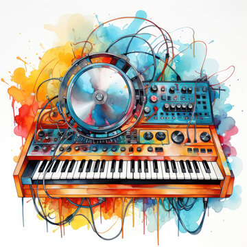 Synthesizer clip art preview