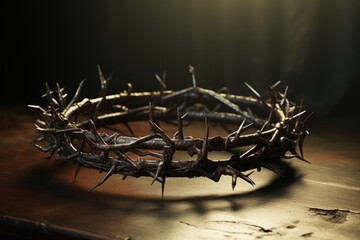 Fototapeta premium The crown of thorns, Christianity Easter concept