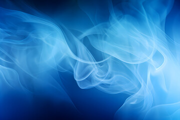Fototapeta premium blue smoke texture on black background