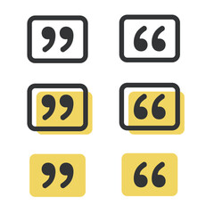 ダブルクォーテーション