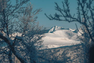 Mountain in wintercolors. 