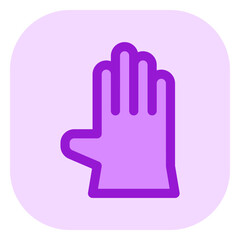 Editable rubber glove vector icon. Industry, household, gardening, landscaping. Part of a big icon set family. Perfect for web and app interfaces, presentations, infographics, etc
