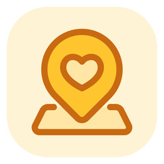 Editable wedding location vector icon. Wedding, valentine, love, celebration. Part of a big icon set family. Perfect for web and app interfaces, presentations, infographics, etc