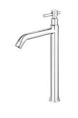 Washbasin mixer extra high Serie Elio with up and down pop-up waste