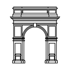Washington Square Arch Icon For Logo And More.