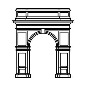 Washington Square Arch Icon For Logo And More.