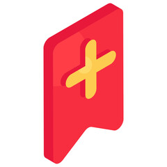 Perfect design icon of add bookmark