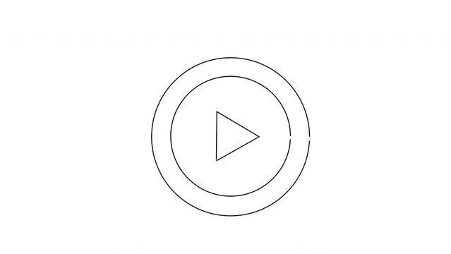 animated sketch of the play button icon