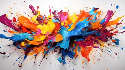 Colorful Splatters, ai generated