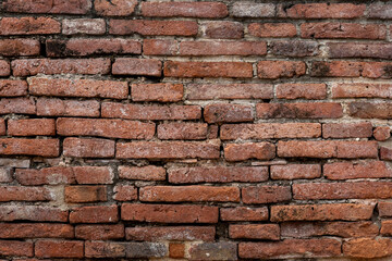 Old, Red Brick Wall Texture Background