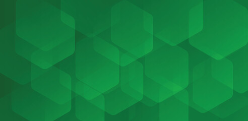 Fototapeta na wymiar Dynamic Green Geometric Shape. Abstract Modern Hexagon Background Design for Technology Concept. Vector Illustration