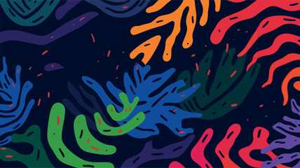 Ocean Depth Pattern Wallpaper. Colorful Background Design
