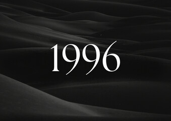 Vintage 1996 birthday, Made in 1996 Limited Edition, born in 1996 birthday design. 3d rendering flip board year 1996.