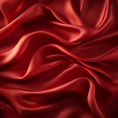 Obraz premium red silk background, Valentine's Day, valentine, with space to copy text