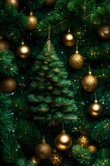 Obraz na płótnie Canvas christmas tree decoration ball holiday celebration ornament
