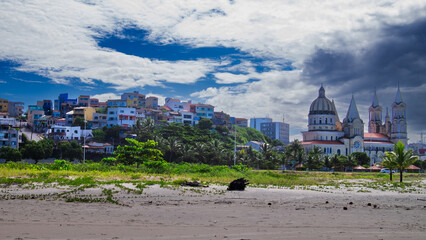 panoramica de ciudad de ilheus brasil, 