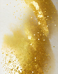 和紙に輝く金箔が貼られた背景デザイン