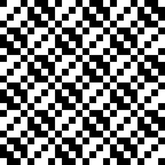 Fototapeta premium Squares, figures seamless pattern. Geometric background. Tribal motif. Checks, shapes ornate. Folk wallpaper. Ethnic ornament. Textile print, web design, geometry abstract. Geometrical image. Vector.