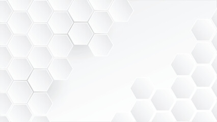 hexagon abstract white background , Abstract. Embossed Hexagon , honeycomb white Background - obrazy, fototapety, plakaty
