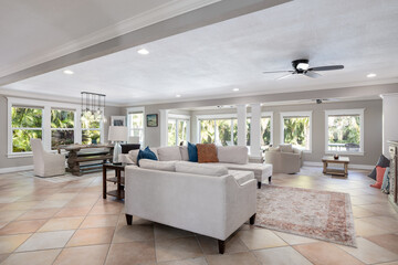 Vacation rental home spacious open living dining family area